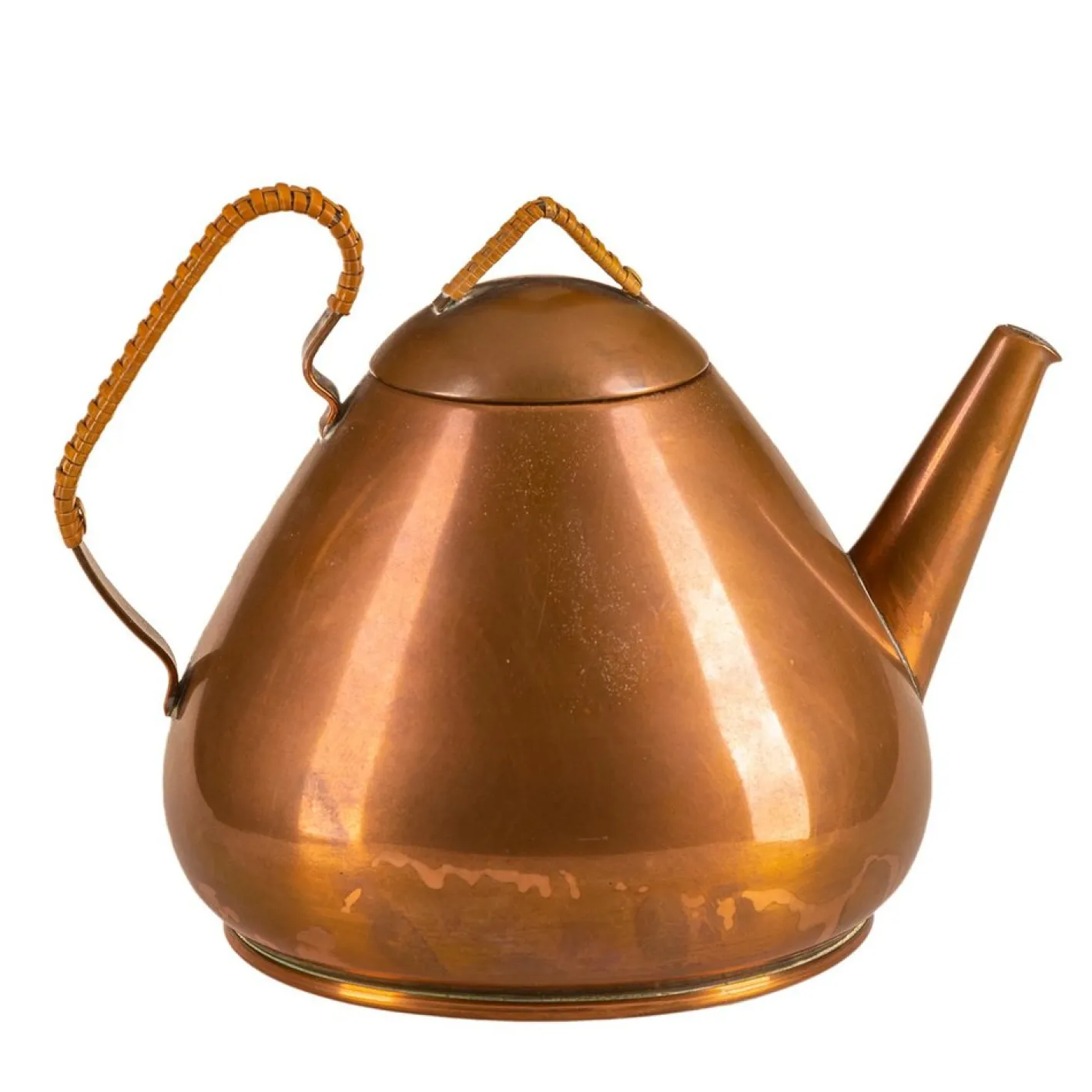 Seltene deutsche Teekanne aus reinem Kupfer von Christian Wagner, 1950er-Jahre