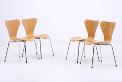 Serie 7 Stühle von Arne Jacobsen für Fritz Hansen, 4er Set