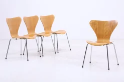 Serie 7 Stühle von Arne Jacobsen für Fritz Hansen, 4er Set