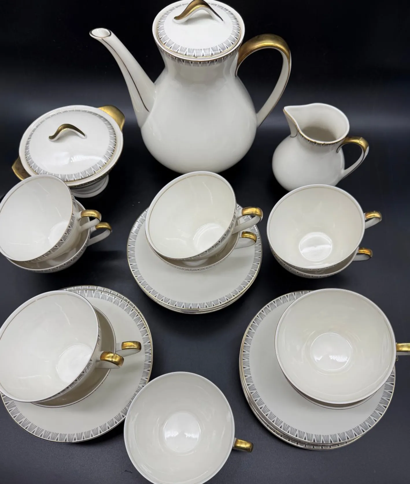 Service von Winterling Marktleuthen Bavaria, 1960er, 26 Set