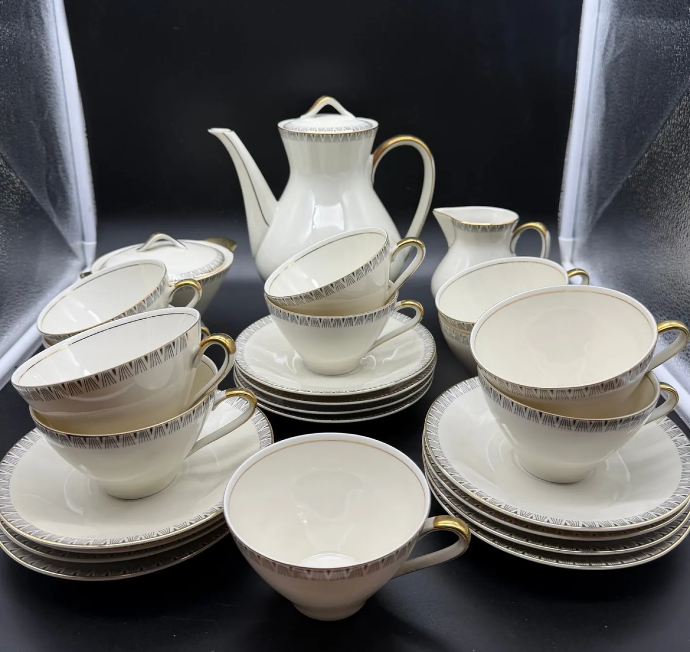 Service von Winterling Marktleuthen Bavaria, 1960er, 26 Set