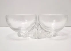 Servierschalen aus Kristallglas von Taddei Sestini für Kristall Krisla, 1970er, 7 Set