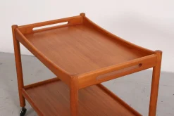 Servierwagen aus Teak von Hans Wegner, Dänemark, 1960er