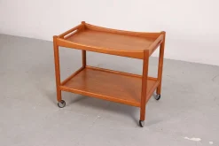 Servierwagen aus Teak von Hans Wegner, Dänemark, 1960er