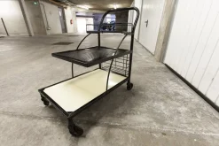 Servierwagen im Stil von Matégot, 1960er