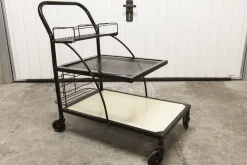 Servierwagen im Stil von Matégot, 1960er
