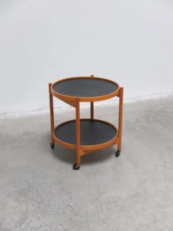 Servierwagen mit wendbaren Tabletts von Hans Bølling für Torben Ørskov, 1960er