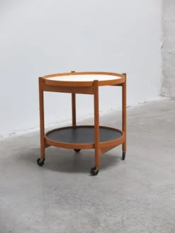 Servierwagen mit wendbaren Tabletts von Hans Bølling für Torben Ørskov, 1960er