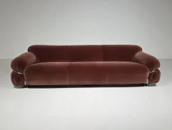 Sesann Sofa in Altrosa von Gianfranco Frattini für Cassina, 1970er