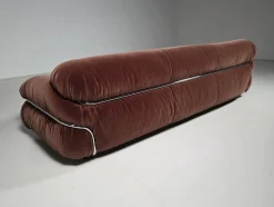 Sesann Sofa in Altrosa von Gianfranco Frattini für Cassina, 1970er
