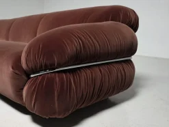 Sesann Sofa in Altrosa von Gianfranco Frattini für Cassina, 1970er