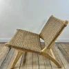 Sessel aus Teak und Geflochtenem Seegras, 2000er