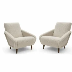 Sessel aus Wolle von Gio Ponti, 2er Set