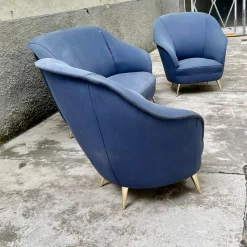Sessel und Sofa von Isa Bergamo, 1950er, 3er Set
