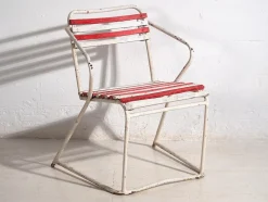 Set aus antiken Gartenstühlen, 1920er