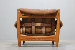 Set aus Sheriff Sessel und Fußhocker von Sergio Rodrigues für ISA, 1960er