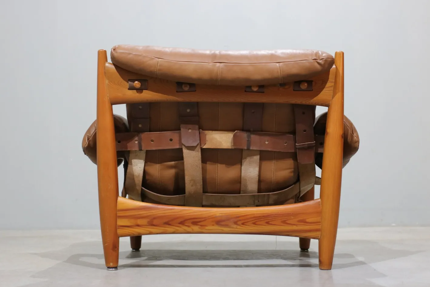 Set aus Sheriff Sessel und Fußhocker von Sergio Rodrigues für ISA, 1960er