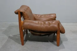 Set aus Sheriff Sessel und Fußhocker von Sergio Rodrigues für ISA, 1960er