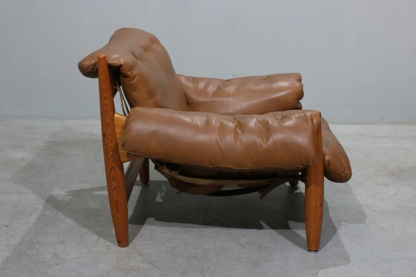 Set aus Sheriff Sessel und Fußhocker von Sergio Rodrigues für ISA, 1960er