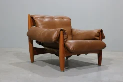 Set aus Sheriff Sessel und Fußhocker von Sergio Rodrigues für ISA, 1960er