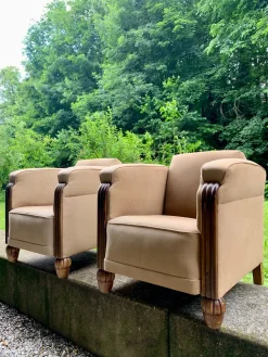 Set aus Vintage Art Deco Stühlen, 1920er