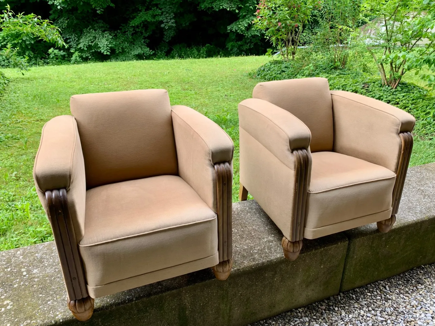 Set aus Vintage Art Deco Stühlen, 1920er
