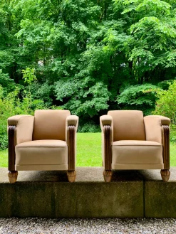 Set aus Vintage Art Deco Stühlen, 1920er