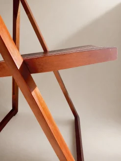 Set of 4 Mid-Century Modern Trieste Walnuss Klappstühle, 1960er, 4er Set