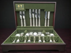 Sheffield Silberbesteck für 8 Personen von Arthur Price of England, 1990er, 50er Set