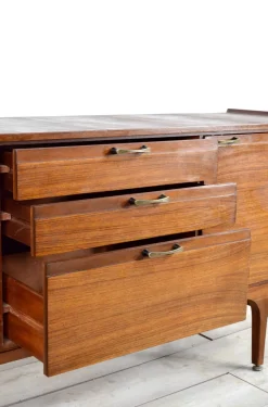 Sideboard aus Messing & Teak von Meredew, 1960er
