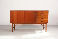 Sideboard aus Teak von Peter Hvidt, Dänemark, 1960er