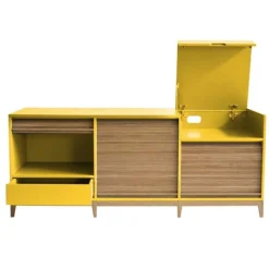 Sideboard in Blau und Grau von Colé Italia