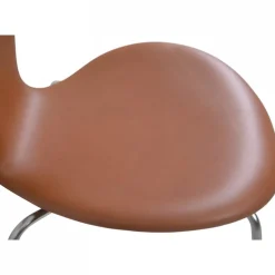 Sieben Stühle aus Nussholz und Leder von Arne Jacobsen, 1970er, 6er Set
