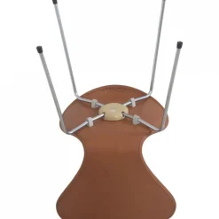 Sieben Stühle aus Nussholz und Leder von Arne Jacobsen, 1970er, 6er Set