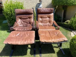 Siesta Sessel und Fußhocker von Ingmar Relling, 4 . Set
