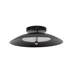 Signal Deckenlampe in Schwarz & Nickel von Shaun Kasperbauer für Souda