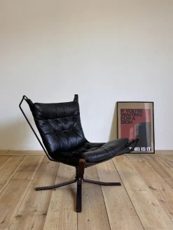 Sigurd Ressell zugeschriebener Falcon Sessel, 1970er