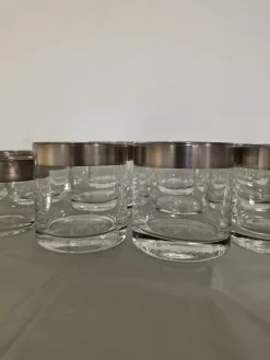 Silberne Bandglaswaren von Dorothy Thorpe Inc., 1960er, 30 Set