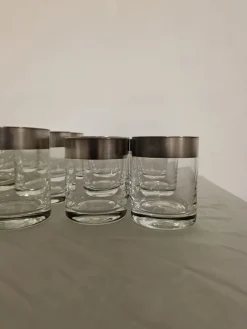 Silberne Bandglaswaren von Dorothy Thorpe Inc., 1960er, 30 Set