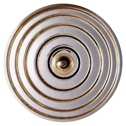 Silberne Echo Wandlampe von Radar