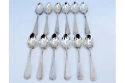 Silberne Kaffeelöffel, 12 . Set