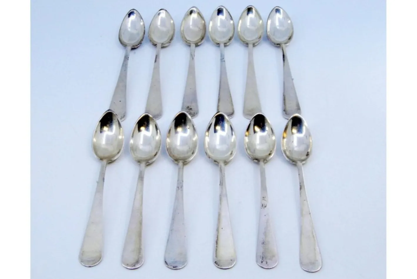 Silberne Kaffeelöffel, 12 . Set