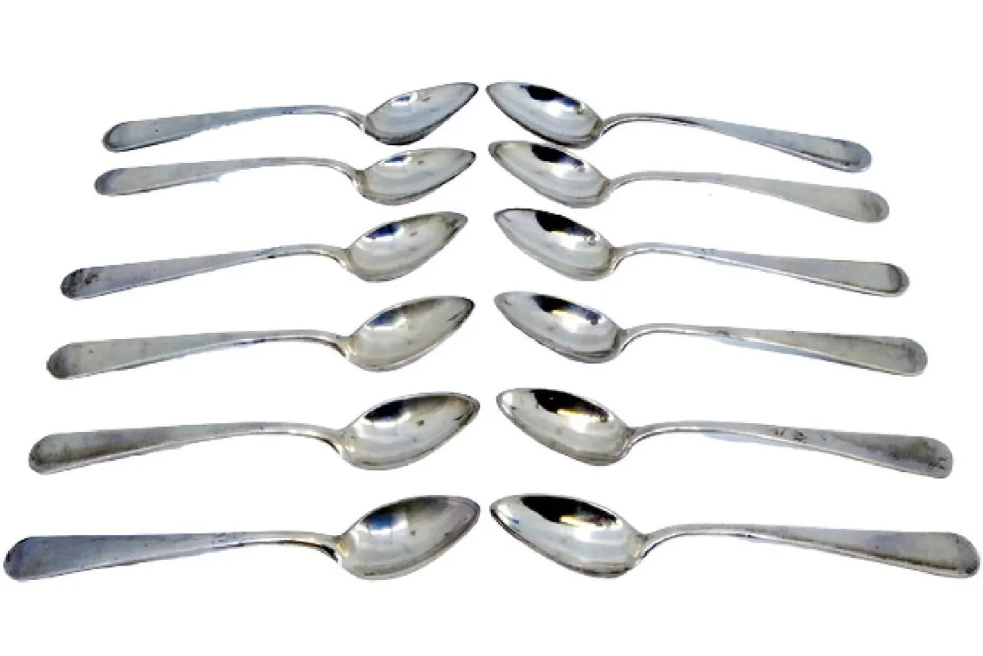Silberne Kaffeelöffel, 12 . Set