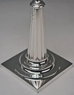 Silberne Kerzenständer von Haller, Augsburg, 2 . Set