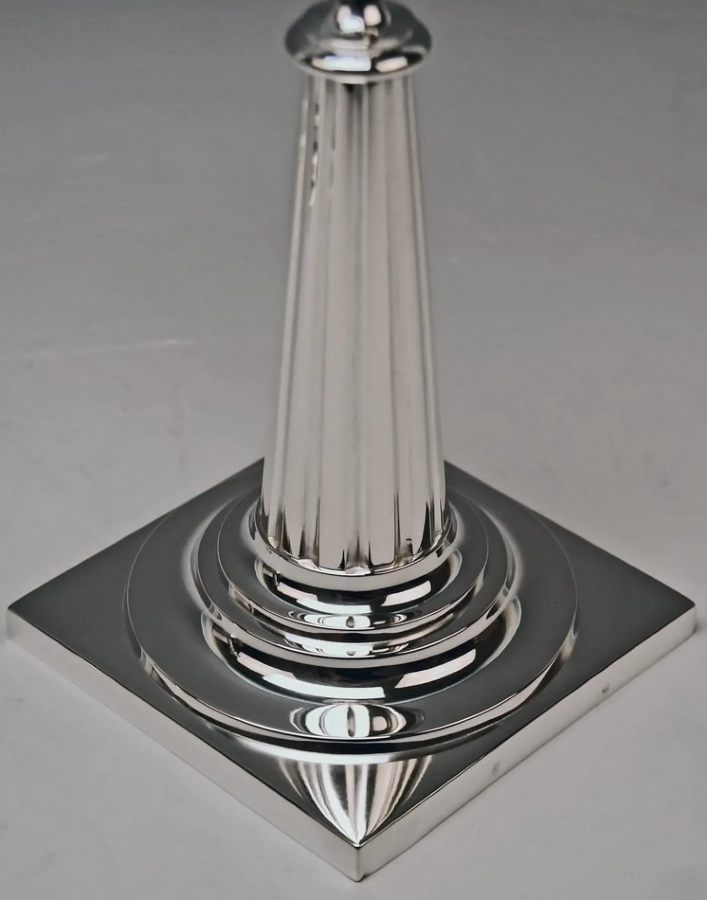 Silberne Kerzenständer von Haller, Augsburg, 2 . Set