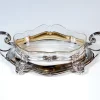 Silberner Jugendstil Jardiniere mit geschliffenem Glaseinsatz von Wilhelm Binder, Deutschland, 1900er