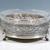 Silberner Jugendstil Jardiniere mit Glaseinsatz von JC Klinkosch, 1900