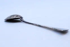 Silberner Souvenirlöffel mit geprägtem Birmingham-Symbol