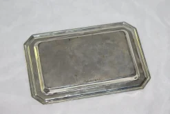 Silberner Toastständer mit Tablett, 1950er