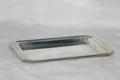 Silberner Toastständer mit Tablett, 1950er